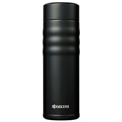 Kyocera Jet Black Stainless Steel 17 Ounce Twist Top Insulated Travel Mug 3 Kyocera Jet Black Stainless Steel 17 Ounce Twist Top Insulated Travel Mug