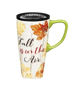Evergreen Ceramic FLOMO 360 Travel Cup, 17 oz., Fall Is In The Air