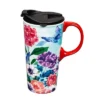 Evergreen Beautiful Through the Garden Gate Ceramic Travel Cup - 5 x 7 x 4 Inches -Water Bottles Shop unnamed file 2541