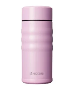 Kyocera Cotton Candy Pink Stainless Steel 12 Ounce Twist Top Insulated Travel Mug