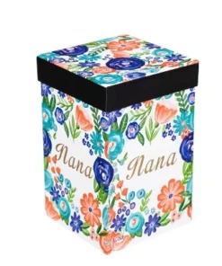 Evergreen Beautiful Nana Metallic Ceramic Travel Cup with Lid - 5 x 4 x 7 Inches