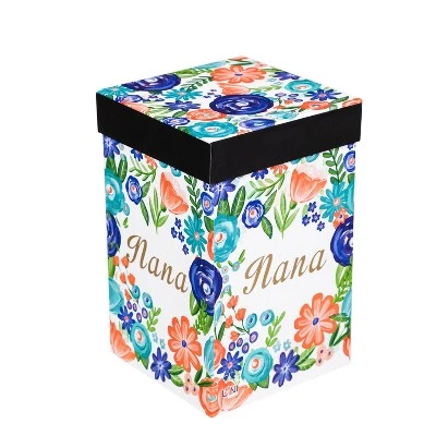 Evergreen Beautiful Nana Metallic Ceramic Travel Cup with Lid - 5 x 4 x 7 Inches 3 Evergreen Beautiful Nana Metallic Ceramic Travel Cup with Lid - 5 x 4 x 7 Inches