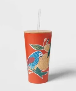 Threshold 18.5oz Stainless Steel Tumbler with Bamboo Lid Bird -Water Bottles Shop unnamed file 263