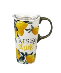 Evergreen Flag Ceramic Travel Cup, 17 OZ. ,w/box and Tritan Lid, Lemon Drop Collection -Water Bottles Shop unnamed file 2642