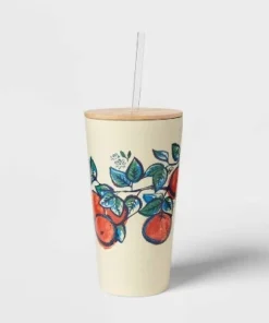 Threshold 18.5oz Stainless Steel Tumbler with Bamboo Lid Bird -Water Bottles Shop unnamed file 266