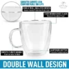 Zulay Kitchen Double Wall Insulated Clear Glass Espresso Cups, set-of-2 (5.4oz) -Water Bottles Shop unnamed file 2673