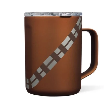 Corkcicle 16 Ounce Coffee Mug Triple Insulated Stainless Steel Cup with Lid and Silicone Bottom for Hot Drinks, Chewbacca 4 Corkcicle 16 Ounce Coffee Mug Triple Insulated Stainless Steel Cup with Lid and Silicone Bottom for Hot Drinks, Chewbacca - Image 2