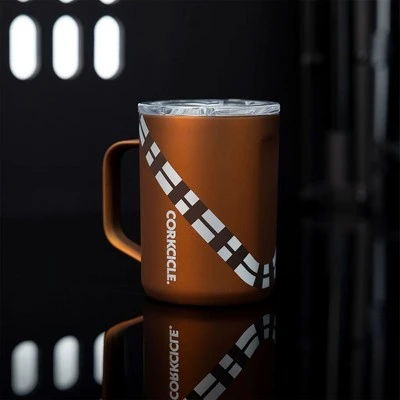 Corkcicle 16 Ounce Coffee Mug Triple Insulated Stainless Steel Cup with Lid and Silicone Bottom for Hot Drinks, Chewbacca 6 Corkcicle 16 Ounce Coffee Mug Triple Insulated Stainless Steel Cup with Lid and Silicone Bottom for Hot Drinks, Chewbacca - Image 4