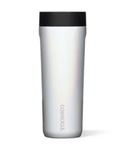 Corkcicle Commuter Cup 17 Ounce Insulated Stainless Steel Spill Proof Travel Coffee Mug with Sip Lid for Hot and Cold Drinks, Prismatic