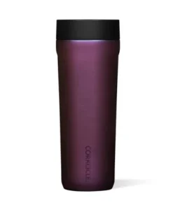 Corkcicle Commuter Cup 17 Ounce Insulated Stainless Steel Spill Proof Travel Coffee Mug with Sip Lid for Hot and Cold Drinks, Nebula