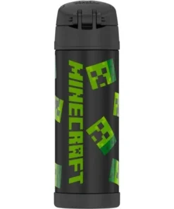 Thermos Minecraft 16oz FUNtainer Water Bottle - Black