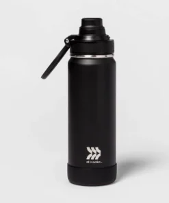 24oz Vacuum Insulated Stainless Steel Water Bottle - All in Motion™ Black -Water Bottles Shop unnamed file 2983