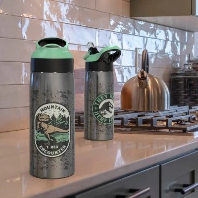 Jurassic World 3 19oz Stainless Steel Double Wall Water Bottle - Zak Designs 6 Jurassic World 3 19oz Stainless Steel Double Wall Water Bottle - Zak Designs - Image 4