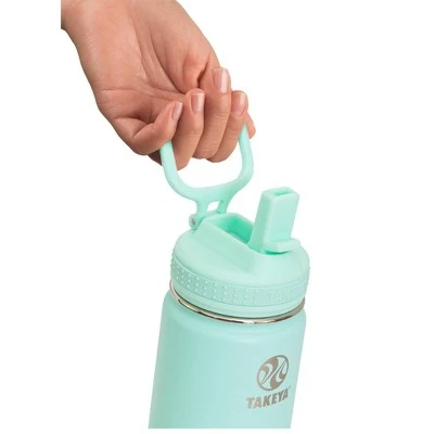 Takeya 14oz Actives Insulated Stainless Steel Water Bottle with Straw Lid Sail Blue/atlantic 5 Takeya 14oz Actives Insulated Stainless Steel Water Bottle with Straw Lid Sail Blue/atlantic - Image 3