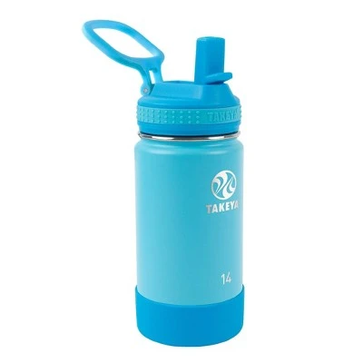 Takeya 14oz Actives Insulated Stainless Steel Water Bottle with Straw Lid Sail Blue/atlantic 7 Takeya 14oz Actives Insulated Stainless Steel Water Bottle with Straw Lid Sail Blue/atlantic - Image 5