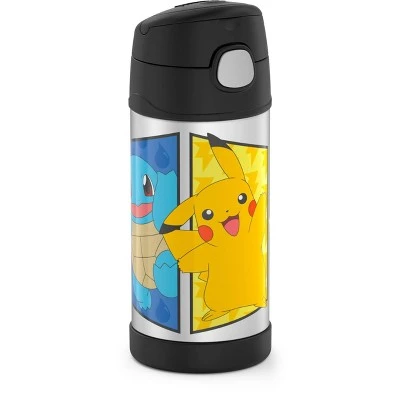 Thermos 12oz FUNtainer Water Bottle with Bail Handle - Black Pokémon 3 Thermos 12oz FUNtainer Water Bottle with Bail Handle - Black Pokémon