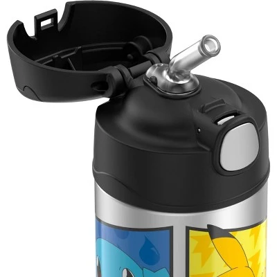 Thermos 12oz FUNtainer Water Bottle with Bail Handle - Black Pokémon 5 Thermos 12oz FUNtainer Water Bottle with Bail Handle - Black Pokémon - Image 3
