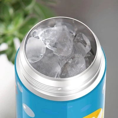 Nickelodeon Thermos 12oz FUNtainer Water Bottle with Bail Handle - Navy Baby Shark 8 Nickelodeon Thermos 12oz FUNtainer Water Bottle with Bail Handle - Navy Baby Shark - Image 6