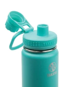 Takeya 24oz Actives Insulated Stainless Steel Water Bottle with Spout Lid Bluestone