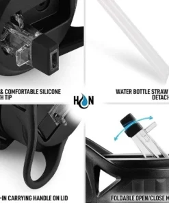 Hydration Nation Water Bottle With Time Marker 32 oz -Water Bottles Shop unnamed file 3604