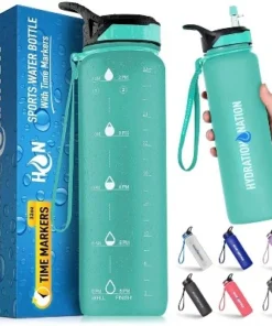 Hydration Nation Water Bottle With Time Marker 32 oz -Water Bottles Shop unnamed file 3609