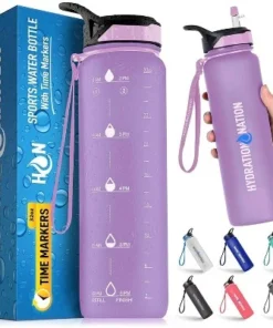 Hydration Nation Water Bottle With Time Marker 32 oz -Water Bottles Shop unnamed file 3611