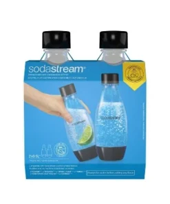 SodaStream 0.5L Carbonating Bottle - 2pk - Black