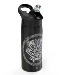 Avengers Classic Black Panther 19oz Stainless Steel Double Wall Water Bottle - Zak Designs
