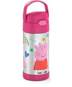 Thermos 12oz FUNtainer Water Bottle with Bail Handle - Pink Peppa Pig -Water Bottles Shop unnamed file 3704