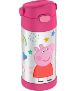 Thermos 12oz FUNtainer Water Bottle with Bail Handle - Pink Peppa Pig -Water Bottles Shop unnamed file 3705