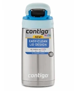 Contigo 13oz Stainless Steel AutoSpout Kids' Water Bottle Blue -Water Bottles Shop unnamed file 3727