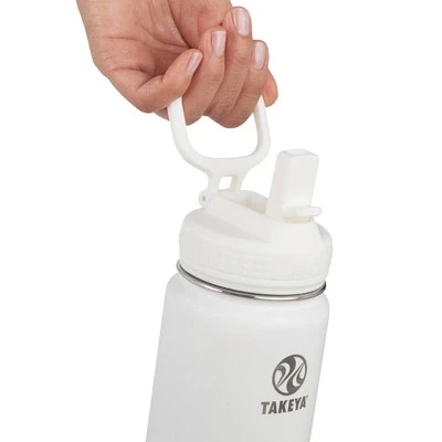 Takeya 24oz Actives Insulated Stainless Steel Water Bottle with Straw Lid Mint 5 Takeya 24oz Actives Insulated Stainless Steel Water Bottle with Straw Lid Mint - Image 3