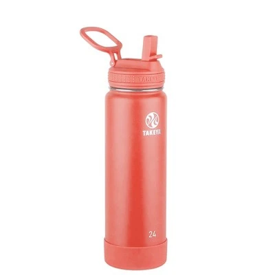 Takeya 24oz Actives Insulated Stainless Steel Water Bottle with Straw Lid Mint 10 Takeya 24oz Actives Insulated Stainless Steel Water Bottle with Straw Lid Mint - Image 8