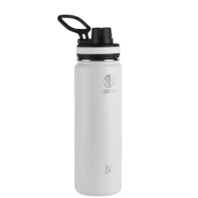 Takeya 24oz Originals Insulated Stainless Steel Water Bottle with Spout Lid White 7 Takeya 24oz Originals Insulated Stainless Steel Water Bottle with Spout Lid White - Image 5