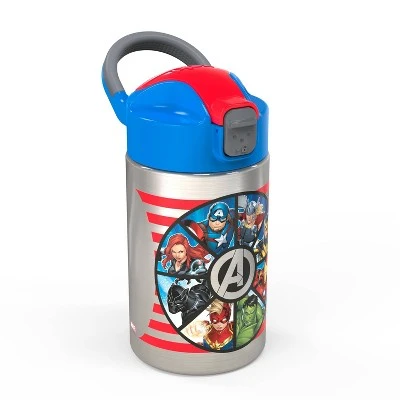Marvel Avengers 14oz Stainless Steel Double Wall Valiant Bottle - Zak Designs 3 Marvel Avengers 14oz Stainless Steel Double Wall Valiant Bottle - Zak Designs