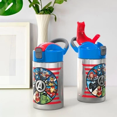 Marvel Avengers 14oz Stainless Steel Double Wall Valiant Bottle - Zak Designs 7 Marvel Avengers 14oz Stainless Steel Double Wall Valiant Bottle - Zak Designs - Image 5
