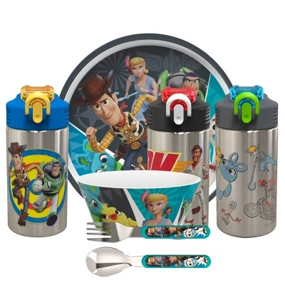 Zak Designs Kids Stainless Steel 15 oz. Durable Water Bottle Spout Cover Push Action Lid BPA-Free 5 Zak Designs Kids Stainless Steel 15 oz. Durable Water Bottle Spout Cover Push Action Lid BPA-Free - Image 3