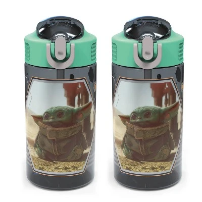 Zak Designs Kids 2-Piece 16 oz. Plastic Water Bottle Set Spout Covers Built-In Carrying Loops Leak-Proof BPA-Free 6 Zak Designs Kids 2-Piece 16 oz. Plastic Water Bottle Set Spout Covers Built-In Carrying Loops Leak-Proof BPA-Free - Image 4