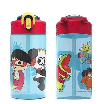Zak Designs Kids 2-Piece 16 oz. Plastic Water Bottle Set Spout Covers Built-In Carrying Loops Leak-Proof BPA-Free 7 Zak Designs Kids 2-Piece 16 oz. Plastic Water Bottle Set Spout Covers Built-In Carrying Loops Leak-Proof BPA-Free - Image 5
