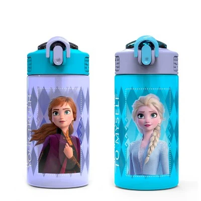 Zak Designs Kids 2-Piece 16 oz. Plastic Water Bottle Set Spout Covers Built-In Carrying Loops Leak-Proof BPA-Free 8 Zak Designs Kids 2-Piece 16 oz. Plastic Water Bottle Set Spout Covers Built-In Carrying Loops Leak-Proof BPA-Free - Image 6