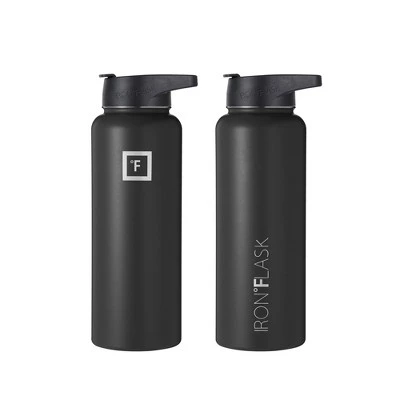 IRON FLASK 40oz Wide Mouth Sports Water Bottle - 3 Lids, Leak Proof, Double Walled Vacuum Insulated Midnight Black 6 IRON FLASK 40oz Wide Mouth Sports Water Bottle - 3 Lids, Leak Proof, Double Walled Vacuum Insulated Midnight Black - Image 4