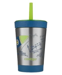 Contigo 12oz Stainless Steel Thermalock Spill-Proof Math Kids' Tumbler with Straw