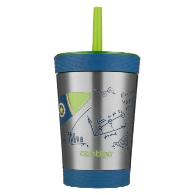 Contigo 12oz Stainless Steel Thermalock Spill-Proof Math Kids' Tumbler with Straw 3 Contigo 12oz Stainless Steel Thermalock Spill-Proof Math Kids' Tumbler with Straw