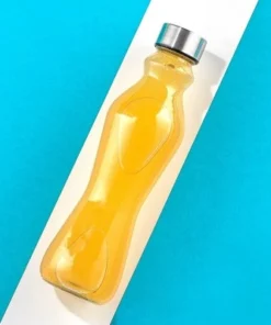 JoyJolt Spring Glass Water Bottles with Stainless Steel Cap - 18 oz - Set of 6 -Water Bottles Shop unnamed file 4209