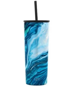 Simple Modern 24oz Classic Tumbler with Straw 2 Tone Ocean Geode -Water Bottles Shop unnamed file 424