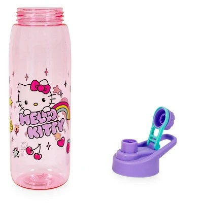 Silver Buffalo Sanrio Hello Kitty Rainbow Treats and Stars Water Bottle with Lid | 28 Ounces 3 Silver Buffalo Sanrio Hello Kitty Rainbow Treats and Stars Water Bottle with Lid | 28 Ounces