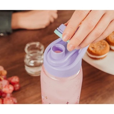 Silver Buffalo Sanrio Hello Kitty Rainbow Treats and Stars Water Bottle with Lid | 28 Ounces 6 Silver Buffalo Sanrio Hello Kitty Rainbow Treats and Stars Water Bottle with Lid | 28 Ounces - Image 4