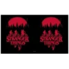 Stranger Things Black and Red Main Poster Stainless Steel Water Bottle