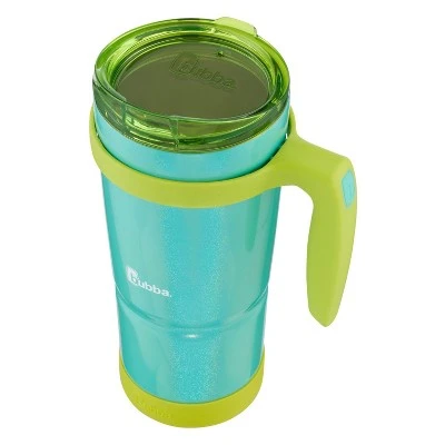 bubba Envy S Stainless Steel Tumbler with Straw Bumper and Handle Island Teal Iridescent 4 bubba Envy S Stainless Steel Tumbler with Straw Bumper and Handle Island Teal Iridescent - Image 2