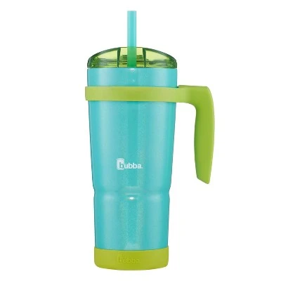 bubba Envy S Stainless Steel Tumbler with Straw Bumper and Handle Island Teal Iridescent 6 bubba Envy S Stainless Steel Tumbler with Straw Bumper and Handle Island Teal Iridescent - Image 4